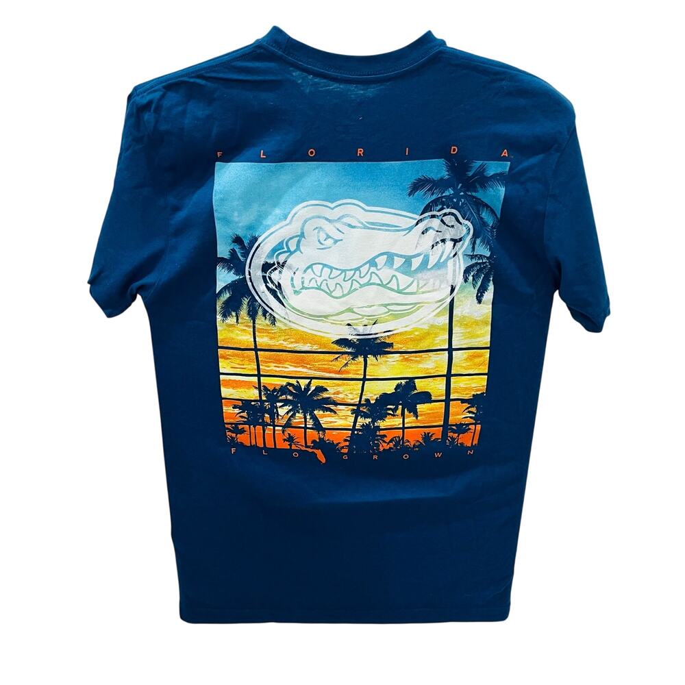 NWT FloGrown Florida Gators Sunset T-Shirt Blue Men's Small UF College Football